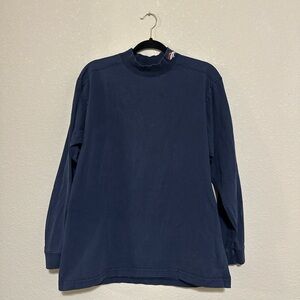 Vintage Denver Broncos Mock Neck Long Sleeve Shirt Large NFL 2002